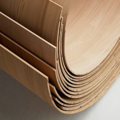 a stack of wooden boards stacked on top of each other